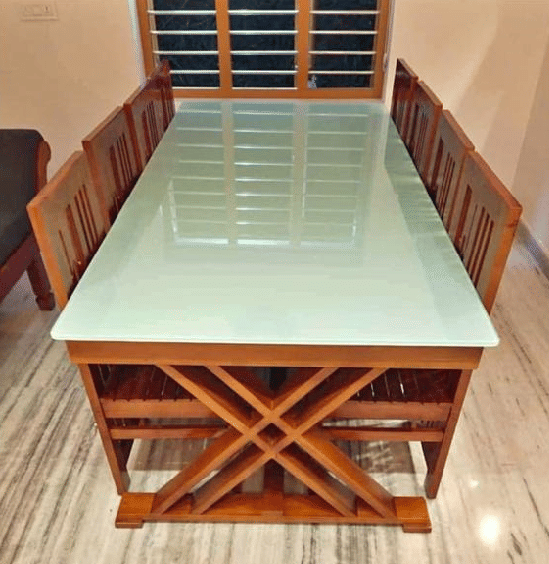 Dining table with chair