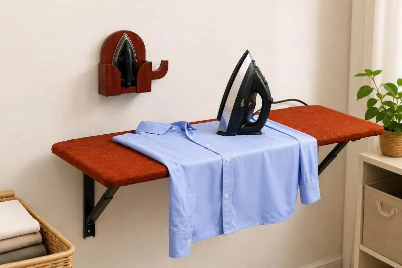 Foldable iron table